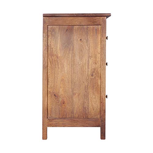 Image of Solid Sheesham Wood Wooden Chest of Drawers with 8 Drawer Storage | Multipurpose Storage Cabinet Rack for Bedroom Home Living Room (Honey Finish)
