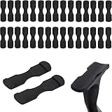 Maiitmor【30枚】 リールフットカバー リールシートカバー リール用パーツ 摩耗を減らす スピニングリール専用保護カバー 白黒各15枚セット