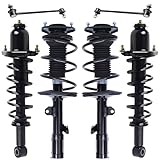Detroit Axle - Front & Rear Struts for 2004-2009 Toyota Prius Complete Struts with Coil Springs Assembly Sway Bar Links Replacement Strut Shock 2005 2006 2007 2008-6pc Set