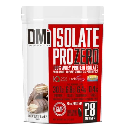 DMI ISOLATE PRO ZERO – 100% Aislado de Proteína de Suero con DigeZyme® y LactoSpore® – 30 g proteína, 6,8 g BCAA, sin azúcares añadidos – Recuperación y Desarrollo Muscular – (1kg, Chocolate Candy) DMI ISOLATE PRO ZERO – 100% Aislado de Proteína de Suero con DigeZyme® y LactoSpore® – 30 g proteína, 6,8 g BCAA, sin azúcares añadidos – Recuperación y Desarrollo Muscular – (1kg, Chocolate Candy)
