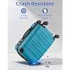 Coolife Hardside Carry-On Luggage with TSA Lock, Spinner Wheels, Telescopic Handle, Lightweight Suitcase (Grey, S(20in_carry on))