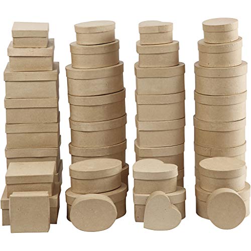Boxes, D: 10-18 cm, H: 5-7,5 cm, 72asstd