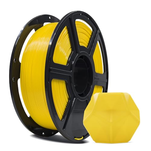 Image of FLASHFORGE 3D Printer Filament, PLA PRO Filament 1.75mm, 1KG Spool (2.2lbs), Dimensional Accuracy + /- 0.02mm for FDM 3D Printers, Better Tenacity & No Knotting (Yellow)