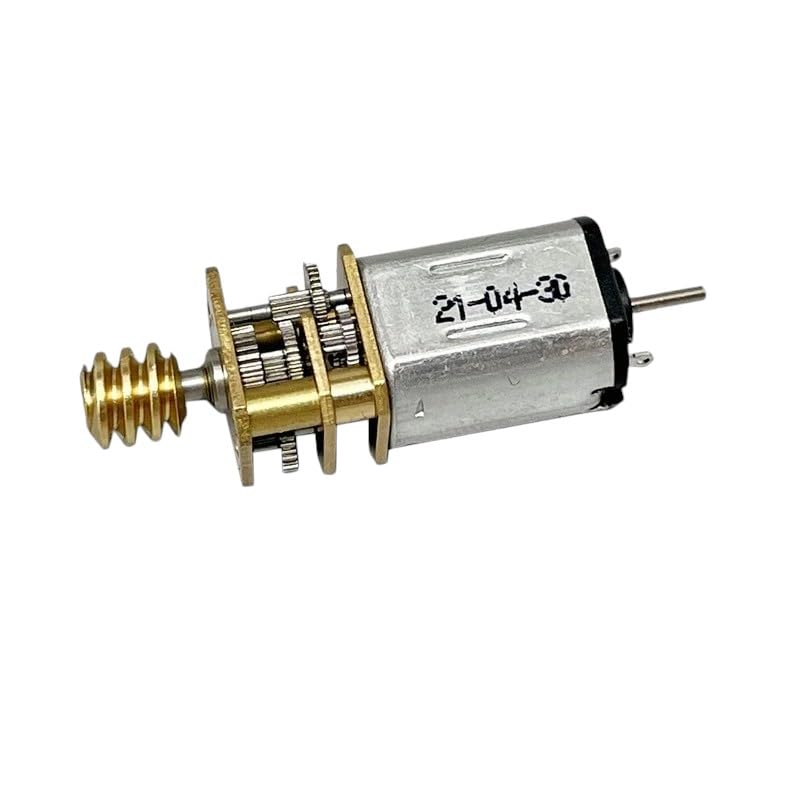 Moteur réducteur de vitesse 12mm à engrenages métalliques et double arbre à vis sans fin