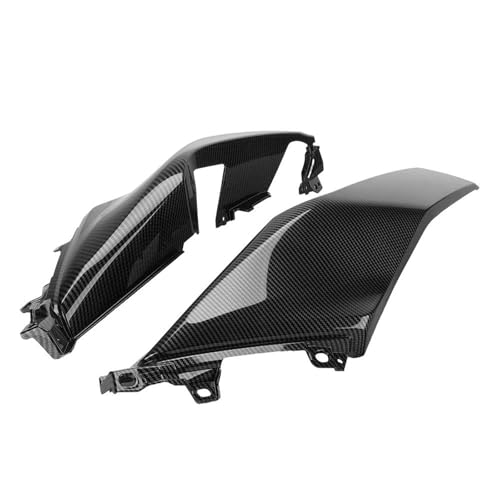 Ailettes de carénage X-Max 300 2023-2024 en fibre de carbone noir pour selle passager arrière droit
