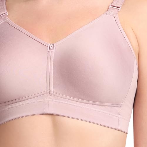 Image of TRYLO Riza T-FIT Women's Non-Padded,Non-Wired,Full Coverage,Seamless 100% Cotton Feel Fabric Bra Available in Multicolor