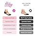 Hidey Style Premium Black Austrian Crystal Socks for Women (1 Pair), Stylish Anklet for Women - Breathable Women’s Socks