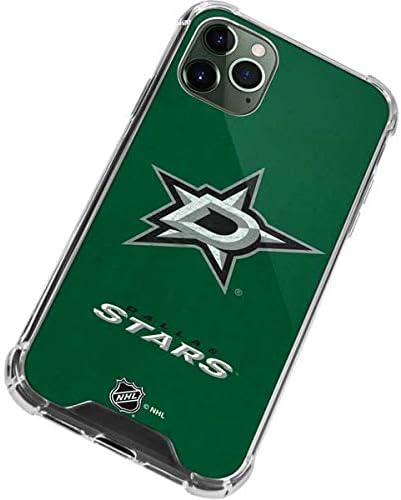 Skinit Clear Phone Case Compatible with iPhone 12 Pro - Officially Licensed NHL Dallas Stars Distressed Design