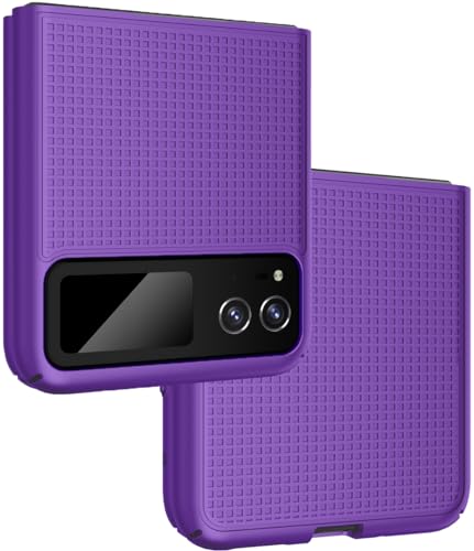 Nakedcellphone Grid Series for Motorola RAZR (2023) Flip Phone Case, Purple - image 1