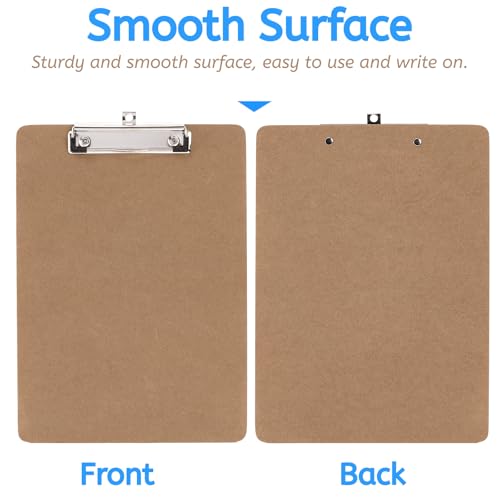 YOUEON 20 Pack Hardboard Office Clipboards, 9 x 12.5 Inch Letter Size Clipboard with Low Profile Clip & Hangable Loop, Clip Boards for Home Office School Hospital Supplies image 6