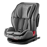 Kinderkraft Seggiolino Auto ONETO3, con Isofix, Poggiatesta rinforzato, Regolabile, Base Sicura, Gruppo 1/2/3, 9-36 Kg, Grigio