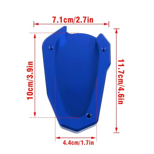 Plaque d'extension béquille Suzuki SV650 rouge - 2