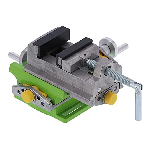 3-Inch Drill Press Vise Cross Slide Jaw Width Metal Milling Heavy Duty Metal Milling Compound Vise Holder Cross Clamp Machine Bench Mount