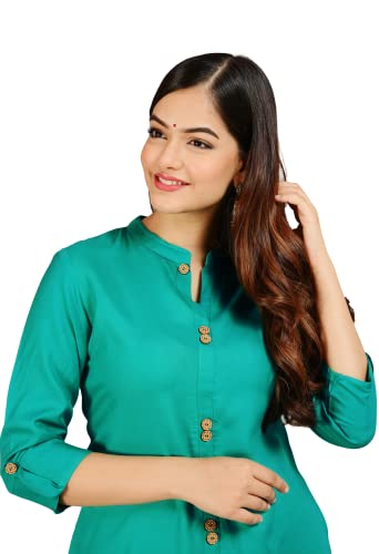 Image of NEW4U Women's Solid Rayon Straight Kurta