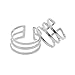 High Gloss Three Line Midi Knuckle Ring Set of Two