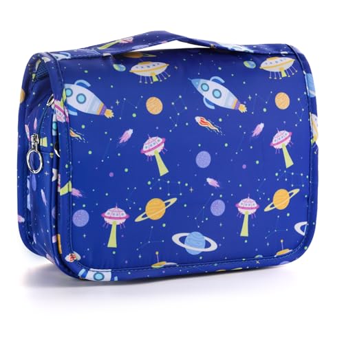 Vipdeal Kids Hanging Toiletry Bag for Boys, Travel Toiletry Bag