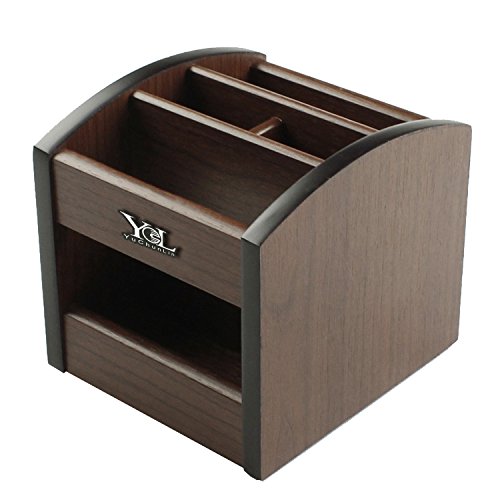 YCL YUCHUNLIN Wooden pen holder for desk,Rotating remote Organizer,remote control caddy,home articles,wood pencil container@YCL815R