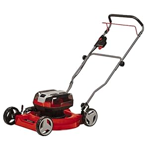 Einhell Accu grasmaaier GE-CM 36/48 Li M Solo Power X-Change (li-ion, 36 V, Dubbele Twin-Pack-technologie, mulching grasmaaier, highwheeler, koolborstelloze motor, zonder accu en oplader)