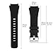 MoKo Band Compatible with Samsung Galaxy Watch 3 45mm/Gear S3 Frontier/Classic/Galaxy Watch 46mm/Huawei Watch GT 46mm/Watch GT 2e 46mm/Ticwatch S2/E2, Silicone Sport Strap Fit 22mm Band, Black