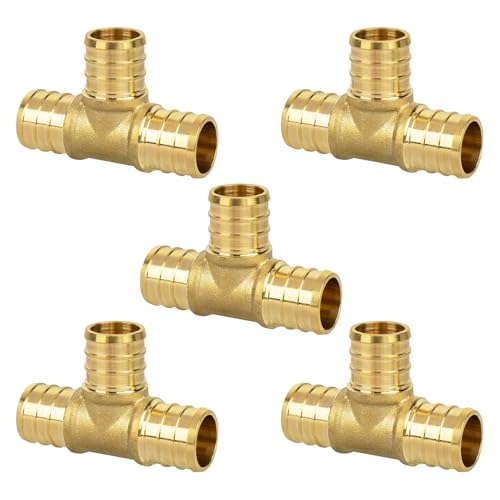 JUWO 1,9 cm Pex-T-Stück 5 Stück