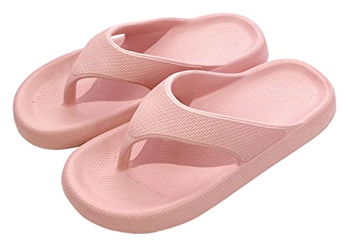 ZIP CORPORATION 草履 トングサンダル ましゅまろ モチっと EVA 低反発 弾力 フィット 超軽量 スリッパ ルームシューズ 室内履き も OK レディース ピンク 23.0~24.0 cm