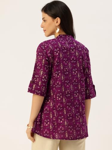Image of Printed Mandarin Shirt - Casual & Chic (S-3XL)