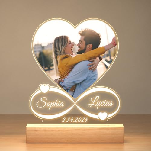 Custom Picture Frames with Photo, Personalized Photo Frame with N...