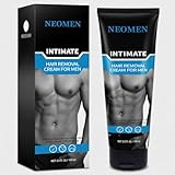 Intimate Hair Removal Cream for Men: Men's Depilatory Cream for Private Area, Body Hair Removal Cream for Sensitive Skin with Aloe & Vitamin E, 3.5 Oz