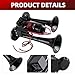 Air Horn for Trucks, 150dB Super Loud Train Horn Kit with 12V Air Compressor,Car Horn - Universal Fit for Any 12V SUV Motorcycle Trucks Pickup Lorries Trains Cars Boats