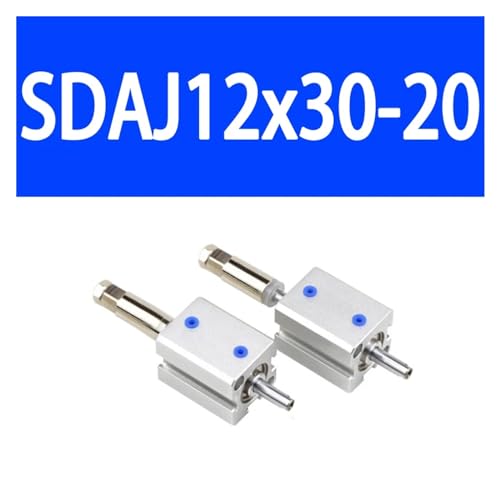 Cilindro compacto SDAJ de doble acción con pistón ajustable de aluminio 3