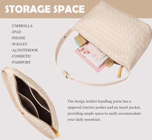 Vegan Leather Woven Tote Handbag, Top-handle Shoulder Bag, Pure Underarm Purse, Clutch, Braided4