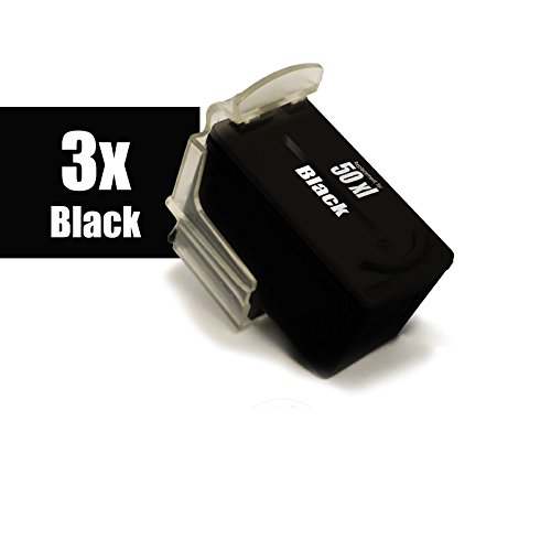 3x cartuccia PG-50 BLACK per Canon Pixma MP210