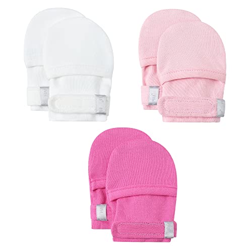 HAPIU Baby Mitten, 3 pack, Full Blush&Roes&Cloud, 6-12 Months