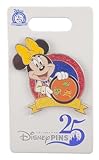 Disney Pin - 25th Anniversary - Celebrating 25 Years of Pin Trading - Minnie Dressed as Scoop