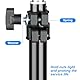 EMART 2,6m Light Stand, Lichtstativ aus Aluminiumlegierung, Lampenstativ mit 1/4-Gewinde, Geeignet für Fotolampen, Softboxen, Softschirme, Sportkameras und Andere Studioausrüstung