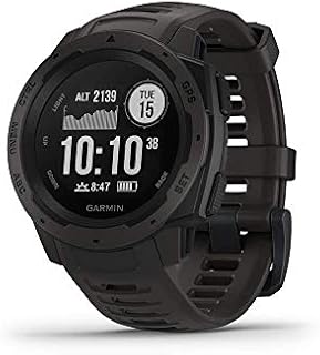 Garmin 010-02064-00 Instinct, Rugged Outdoor Watch with GPS, Features GLONASS and Galileo, Heart