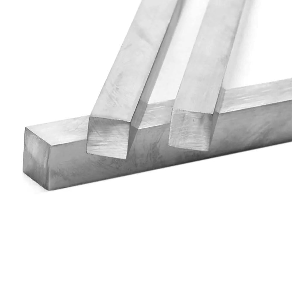 Płaska Płyta Prętowa Ze Stali Nierdzewnej 304-1 Sztuka, Długość 200 Mm, Rozmiary Przekroju Poprzecznego 2-80 Mm, Idealna Do Majsterkowania I Montażu Przekładni/wału Silnika(20x20mm)