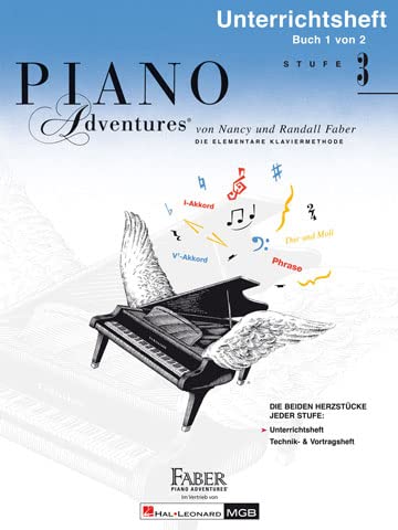Piano Adventures Unterrichtsheft 3 für Klavierunterricht | Klavierschule mit Audio CD für Anfänger und Fortgeschrittene | Klaviernoten Songbook mit Technik Theorie Rhythmus Lernmethoden