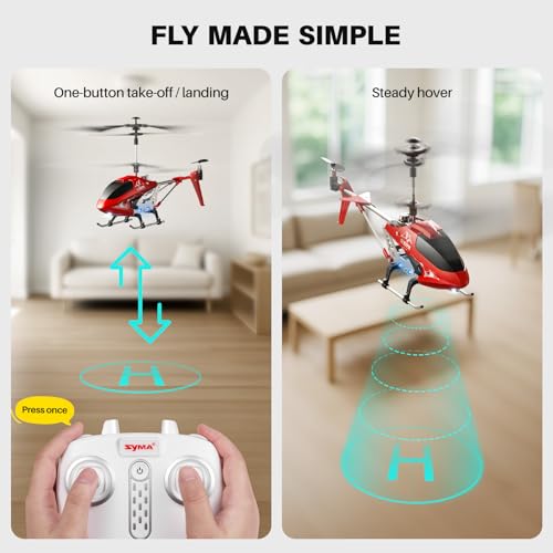 SYMA S107H-E RC Helicopter for Kids 8-12 and Beginners, Remote Control Helicopter with Altitude Hold, 2 Speed Modes, Whole Alloy Toy for Boys Girls Indoor Gift - Image 5