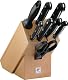Messerset Zwilling Twin Gourmet mit 9 Teilen im Holzblock