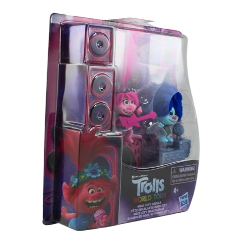 Trolls Les Trolls 2 Tournée Mondiale De Dreamworks Rock City Figurines De 'enfant Hard Rock Avec Tête Dodelinante Et Poppy Hard Rock - vue 7