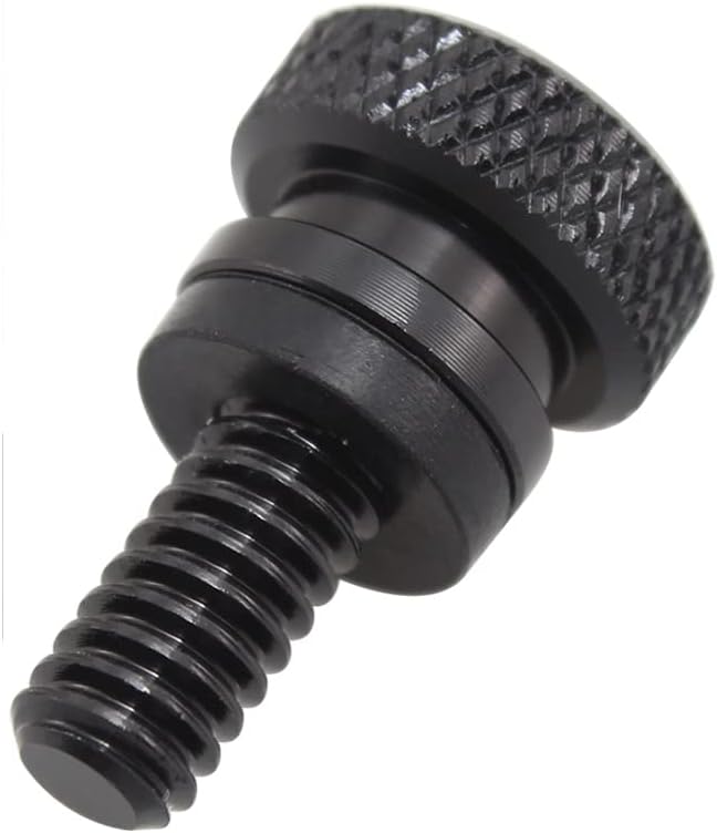 Miniatura 4 de Perno de asiento trasero de aluminio moleteado con bandera estadounidense 14-20 para Harley Davidson 1996-2023+. Hecho a medida en los Estados