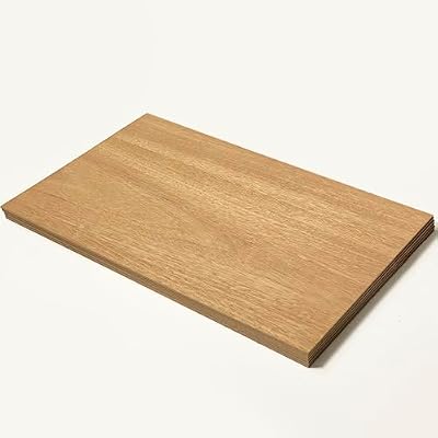 Mahogany 6 Sheets | 6mm 1/4th inch, 12”x19” Premium Two Sided with MDF Core, Glowforge Ready, Unfinished