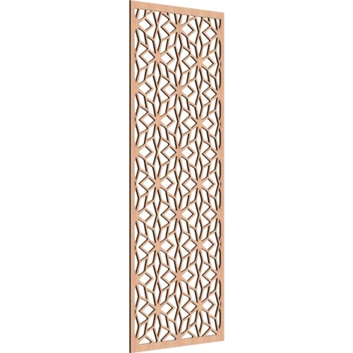 Image of 27 3 /8 inchW x 69 3 /8 inchH x 3 /8 inchT Lake Decorative Fretwork Wood Wall Panels, Alder