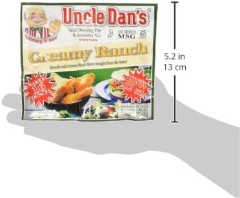 Uncle Dan's Creamy Ranch Salad Dressing, Dip and Seasoning, Twin Pack