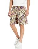 Zubaz NFL Men's Zebra Print Shorts with Team Logo, Team Color, X-Large