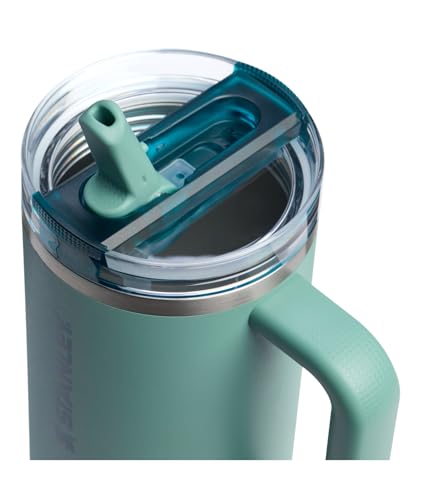 Image of STANLEY Quencher ProTour Flip Straw Tumbler with Leakproof Lid 40 oz | Built-In Straw & Handle | Cupholder Compatible for Travel | Insulated Stainless Steel Cup | BPA-Free | Spring Green