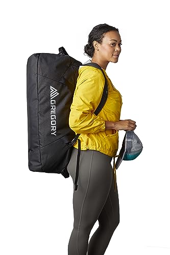 Gregory Supply 90L Adventure Travel/Gear Organization Duffel Bag, Tuckable Backpack Straps, Packable, Water-Repellent, Obsidian Black2