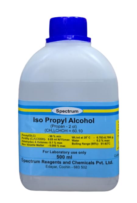 SPECTRUM Isopropyl Alcohol 99% (Propan 2_OL) 500ML (B0D2TVF6MH) Amazon Price History, Amazon Price Tracker
