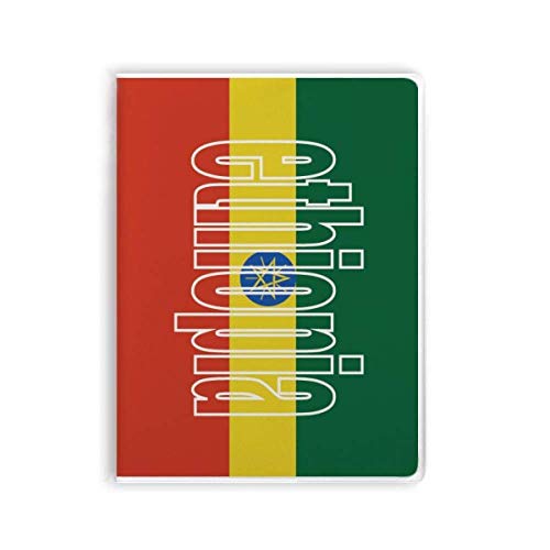 Carnet de notes Éthiopie souple écriture journal intime cahier motif drapeau éthiopien universel